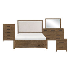 Matisse Beige 5pc Bedroom Set - Ornate Home