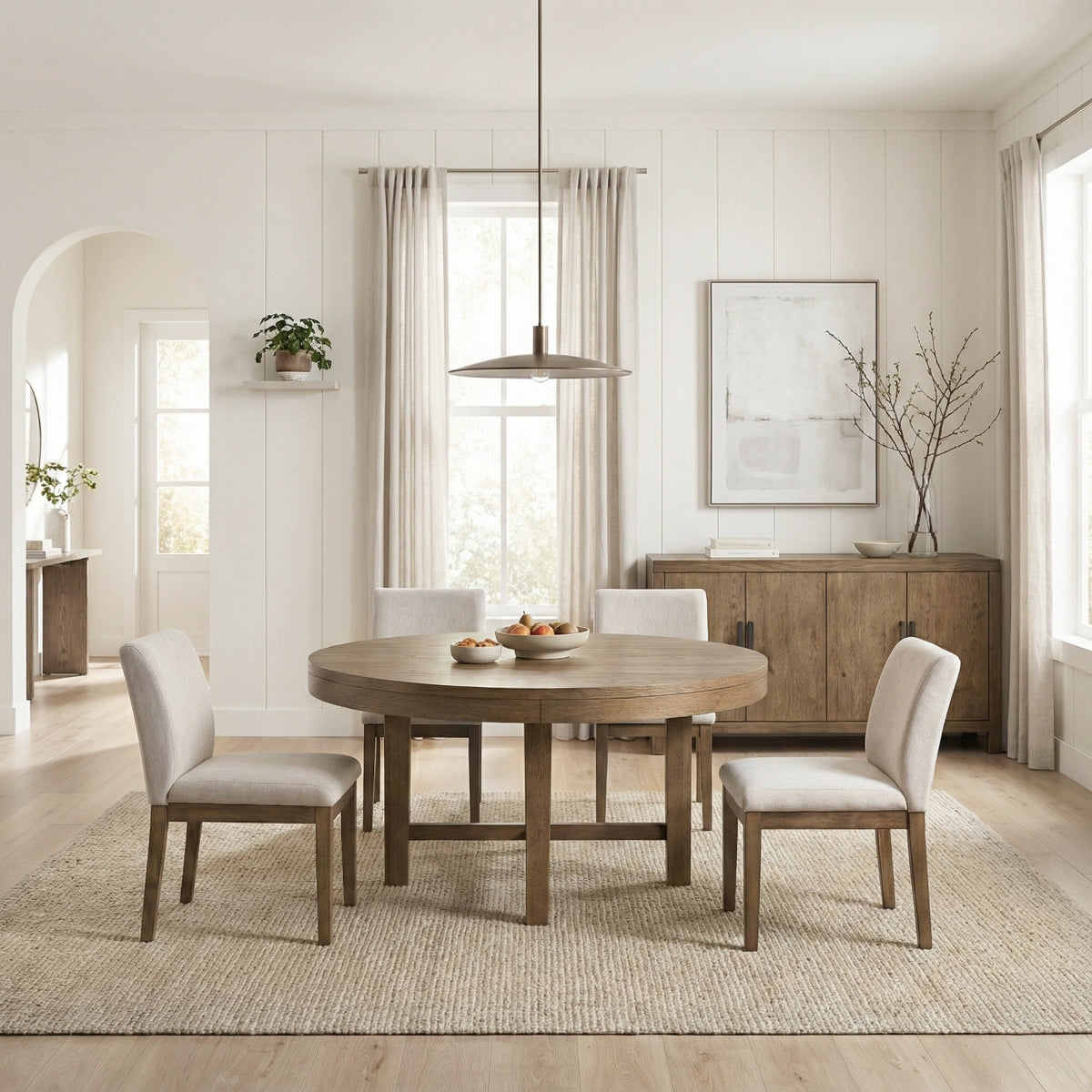 Matisse Brown Round Dining Table - Ornate Home