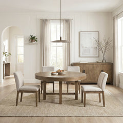 Matisse Brown Round Dining Table - Ornate Home