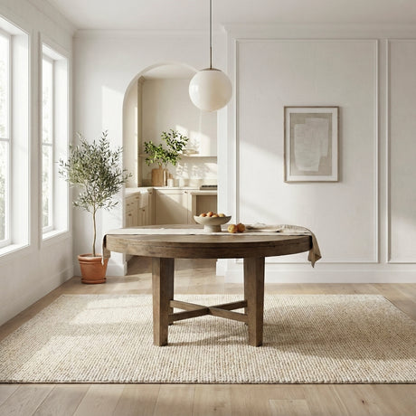 Matisse Brown Round Dining Table - Ornate Home