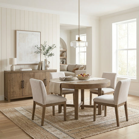 Matisse Brown Round Dining Table - Ornate Home