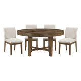Matisse Tan 5pc Dining Set - Ornate Home