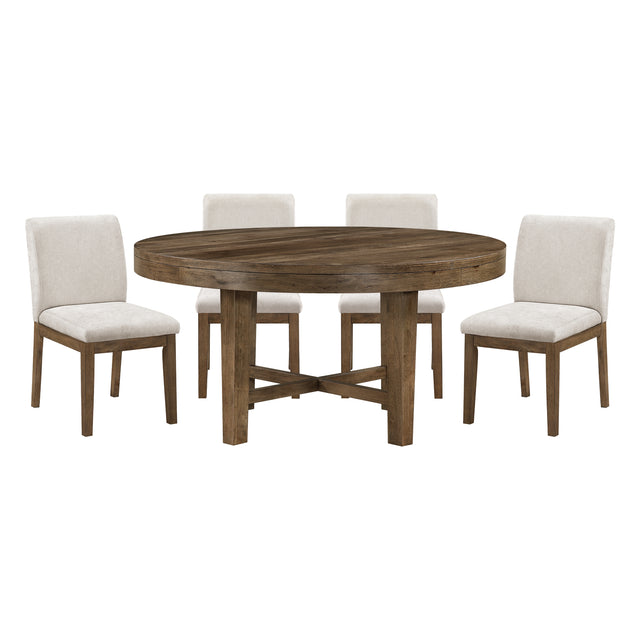 Matisse Tan 5pc Dining Set - Ornate Home