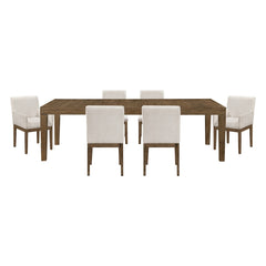 Matisse Tan 7pc Dining Set
