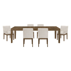 Matisse Tan 7pc Dining Set - Ornate Home