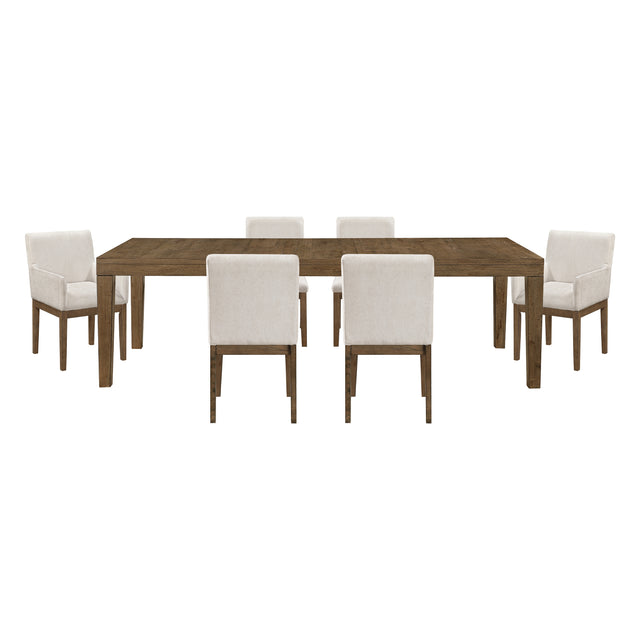 Matisse Tan 7pc Dining Set - Ornate Home