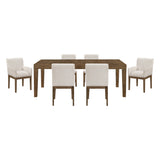Matisse Tan 7pc Dining Set - Ornate Home