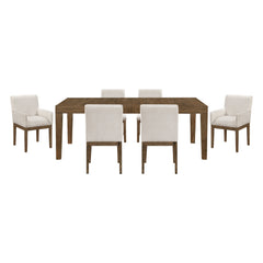 Matisse Tan 7pc Dining Set - Ornate Home