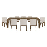 Matisse Tan 9pc Dining Set - Ornate Home