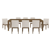 Matisse Tan 9pc Dining Set - Ornate Home