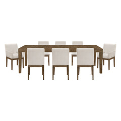Matisse Tan 9pc Dining Set - Ornate Home