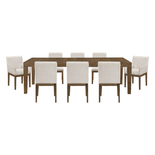 Matisse Tan 9pc Dining Set - Ornate Home