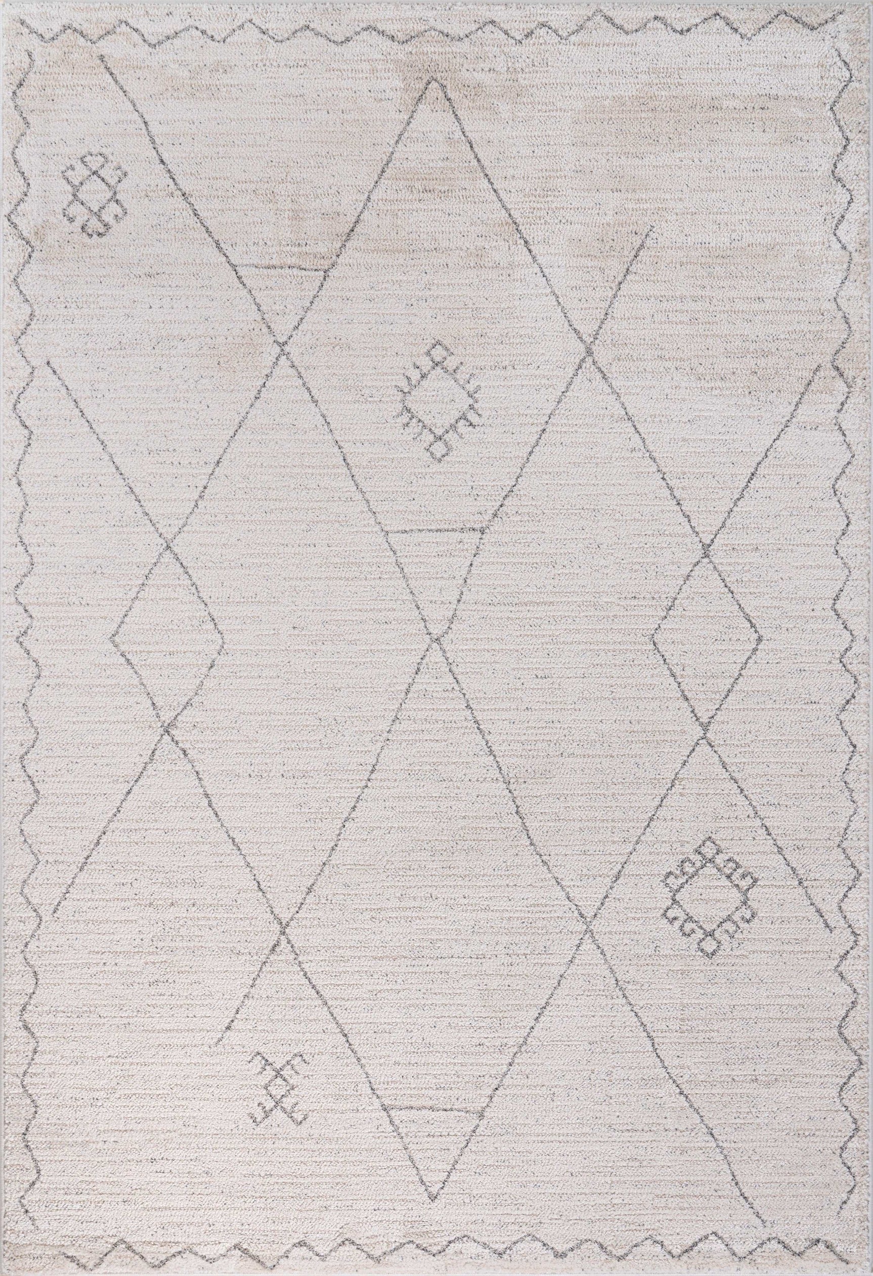 Matisse Woven Non-Slip Indoor Berber Diamond Area Rug - Ornate Home