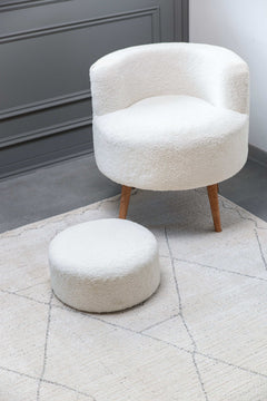 Matisse Woven Non-Slip Indoor Berber Diamond Area Rug - Ornate Home