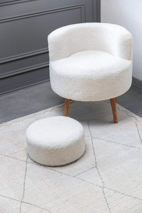 Matisse Woven Non-Slip Indoor Berber Diamond Area Rug - Ornate Home