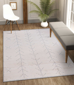 Matisse Woven Non-Slip Indoor Branch Line Area Rug - Ornate Home