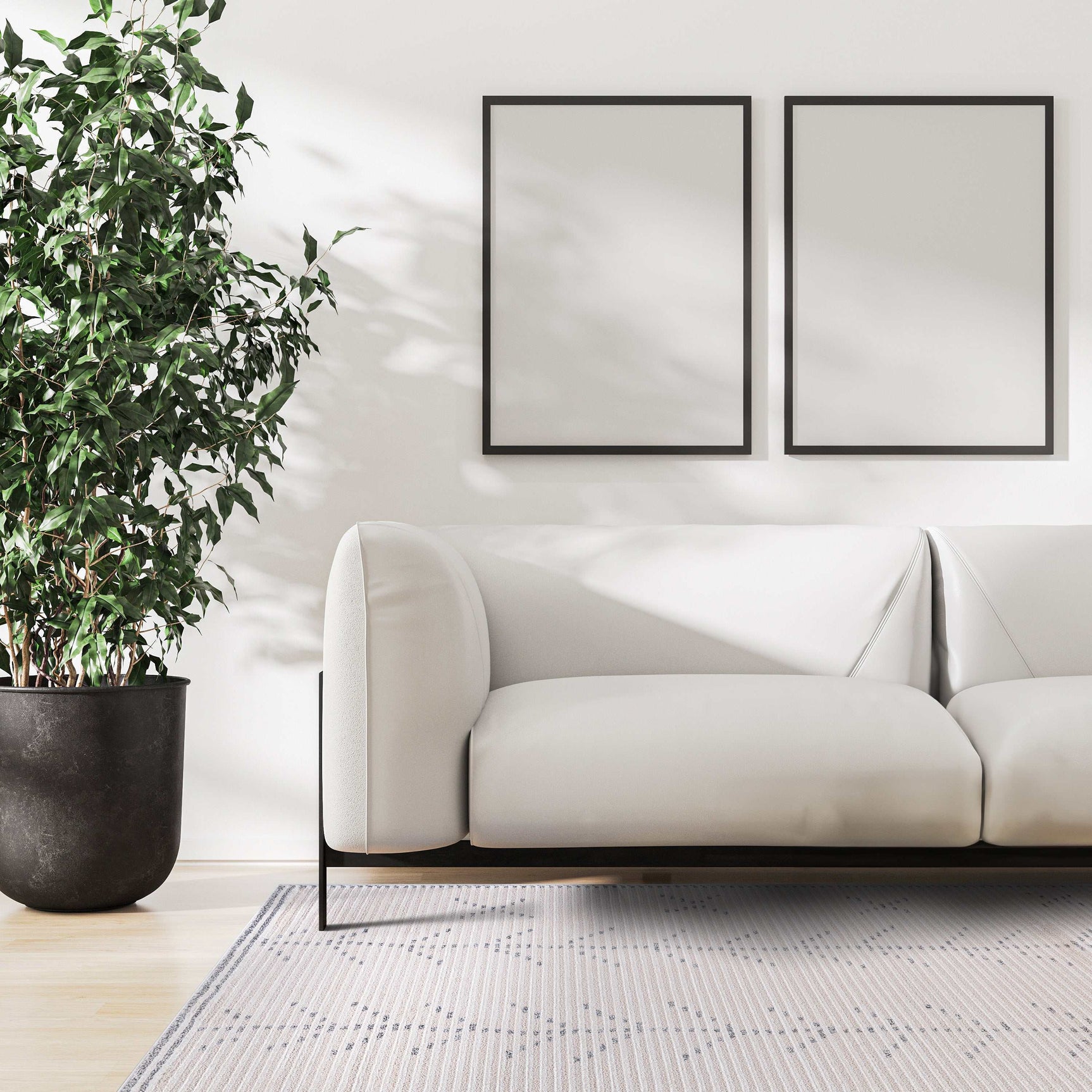 Matisse Woven Non-Slip Indoor Branch Line Area Rug - Ornate Home