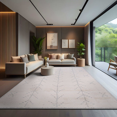 Matisse Woven Non-Slip Indoor Branch Line Area Rug - Ornate Home