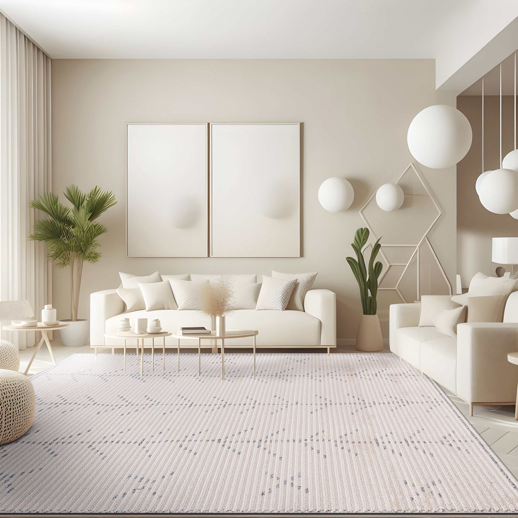 Matisse Woven Non-Slip Indoor Branch Line Area Rug - Ornate Home