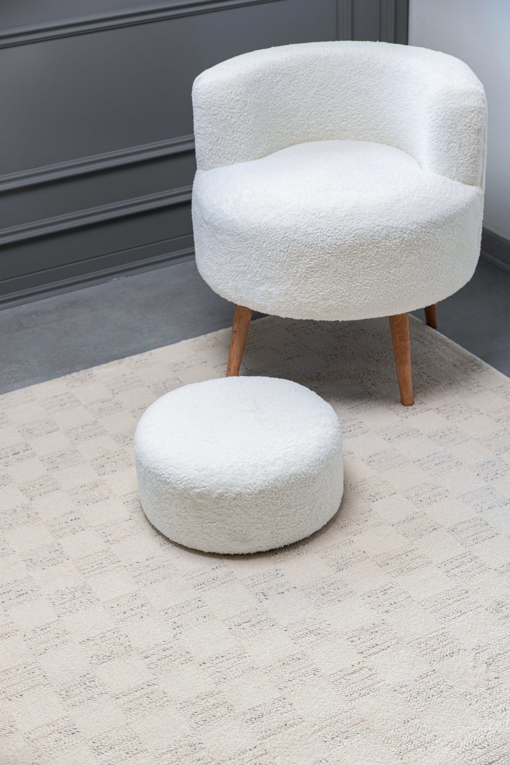 Matisse Woven Non-Slip Indoor Checkered Area Rug - Ornate Home