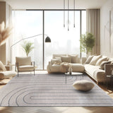 Matisse Woven Non-Slip Indoor Curve Line Area Rug - Ornate Home