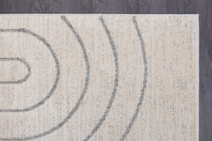 Matisse Woven Non-Slip Indoor Curve Line Area Rug - Ornate Home