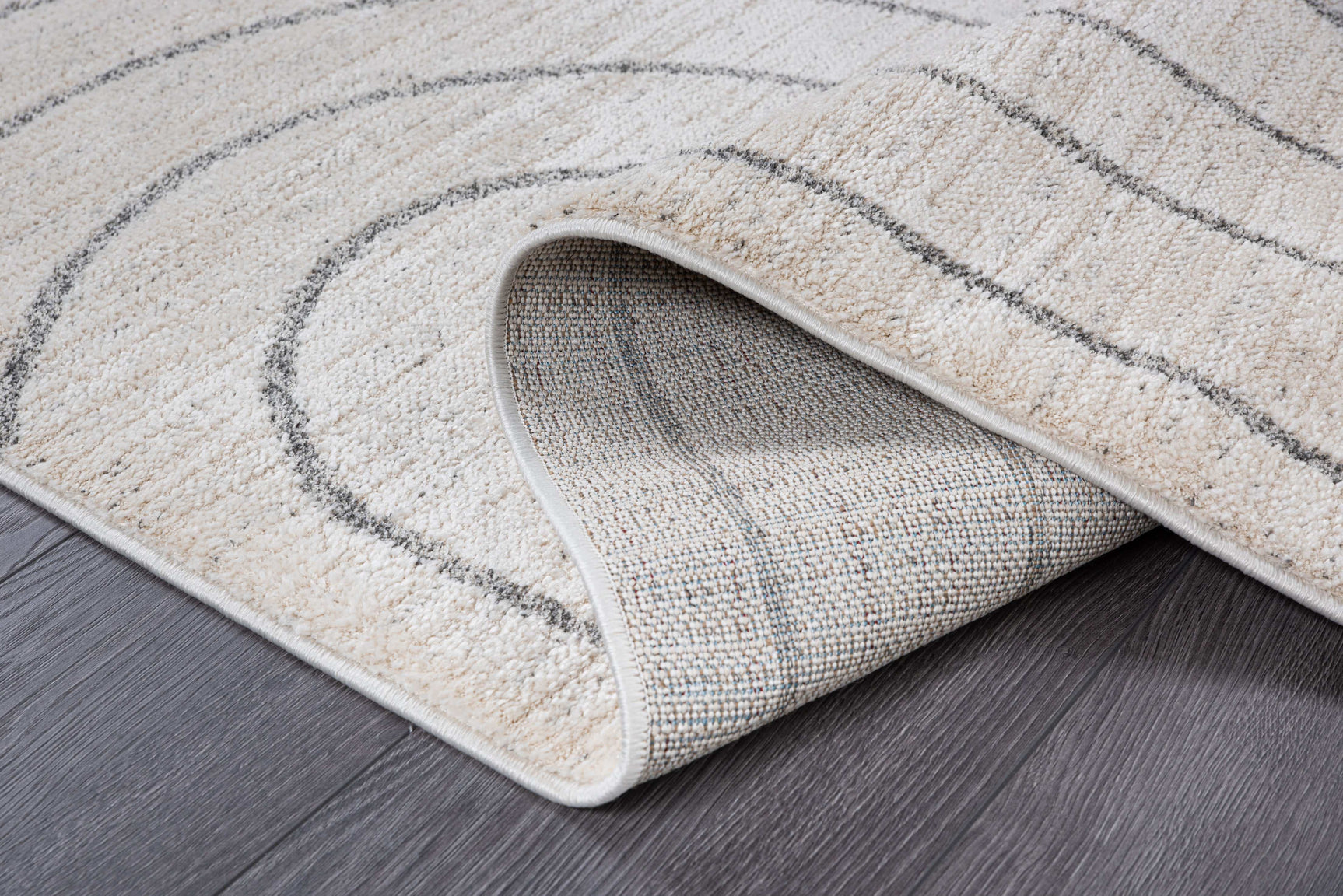 Matisse Woven Non-Slip Indoor Curve Line Area Rug - Ornate Home