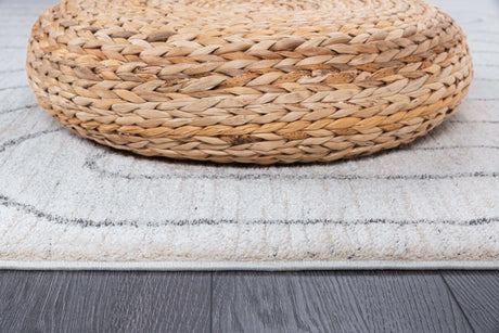 Matisse Woven Non-Slip Indoor Curve Line Area Rug - Ornate Home