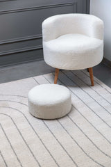 Matisse Woven Non-Slip Indoor Curve Line Area Rug - Ornate Home