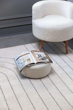 Matisse Woven Non-Slip Indoor Curve Line Area Rug - Ornate Home
