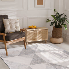 Matisse Woven Non-Slip Indoor Geometric Triangle Area Rug - Ornate Home
