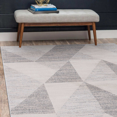 Matisse Woven Non-Slip Indoor Geometric Triangle Area Rug - Ornate Home