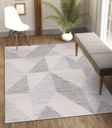 Matisse Woven Non-Slip Indoor Geometric Triangle Area Rug - Ornate Home