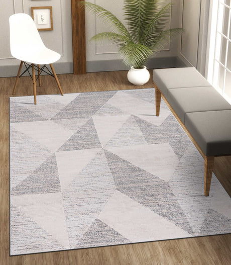 Matisse Woven Non-Slip Indoor Geometric Triangle Area Rug - Ornate Home
