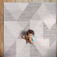Matisse Woven Non-Slip Indoor Geometric Triangle Area Rug - Ornate Home
