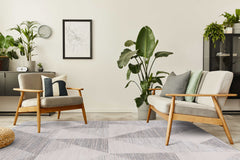Matisse Woven Non-Slip Indoor Geometric Triangle Area Rug - Ornate Home