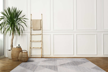 Matisse Woven Non-Slip Indoor Geometric Triangle Area Rug - Ornate Home