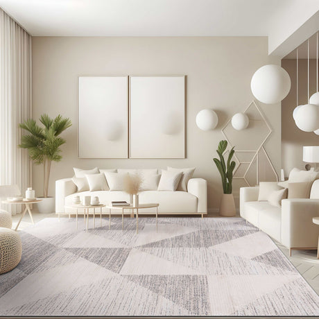 Matisse Woven Non-Slip Indoor Geometric Triangle Area Rug - Ornate Home