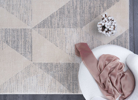 Matisse Woven Non-Slip Indoor Geometric Triangle Area Rug - Ornate Home