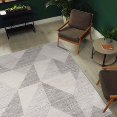 Matisse Woven Non-Slip Indoor Geometric Triangle Area Rug - Ornate Home