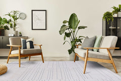 Matisse Woven Non-Slip Indoor Linear Geo Area Rug - Ornate Home