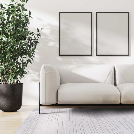 Matisse Woven Non-Slip Indoor Linear Geo Area Rug - Ornate Home