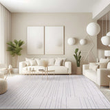 Matisse Woven Non-Slip Indoor Linear Geo Area Rug - Ornate Home