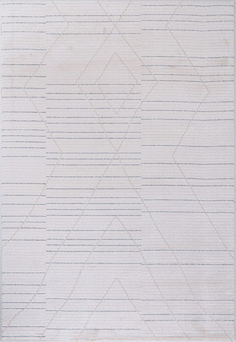 Matisse Woven Non-Slip Indoor Linear Geo Area Rug - Ornate Home