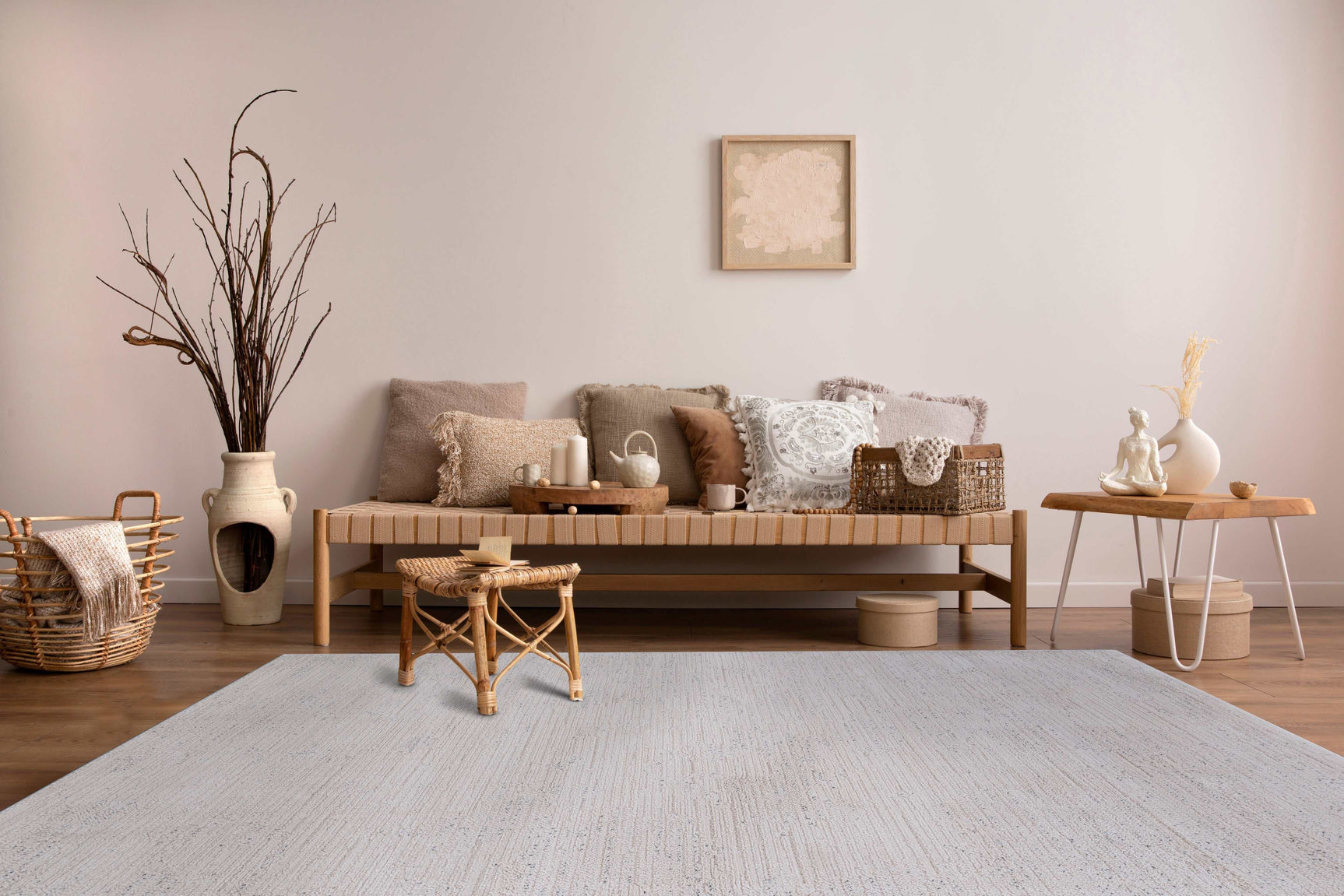 Matisse Woven Non-Slip Indoor Minimal Texture Area Rug - Ornate Home