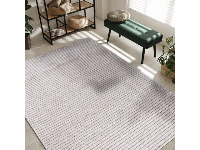 Matisse Woven Non-Slip Indoor Thin Stripe Area Rug - Ornate Home
