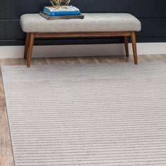 Matisse Woven Non-Slip Indoor Thin Stripe Area Rug - Ornate Home