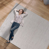 Matisse Woven Non-Slip Indoor Thin Stripe Area Rug - Ornate Home