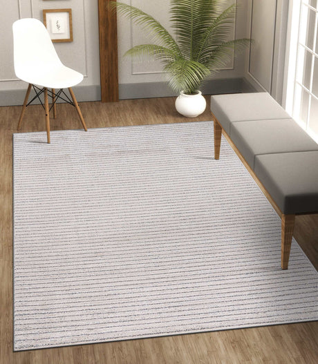Matisse Woven Non-Slip Indoor Thin Stripe Area Rug - Ornate Home