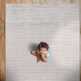 Matisse Woven Non-Slip Indoor Thin Stripe Area Rug - Ornate Home